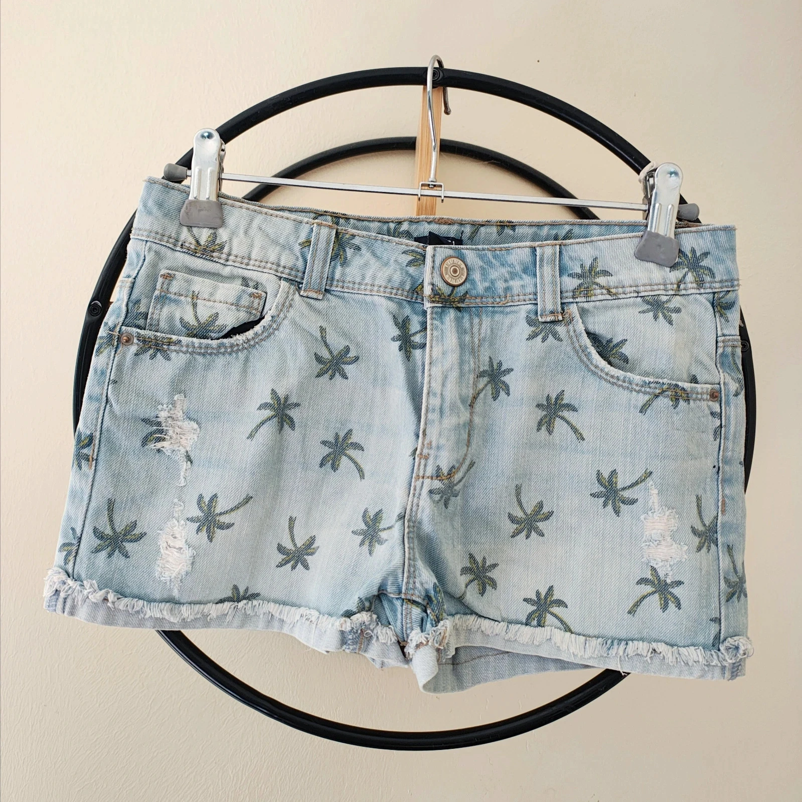 10 ans short en jean palmier Kiabi